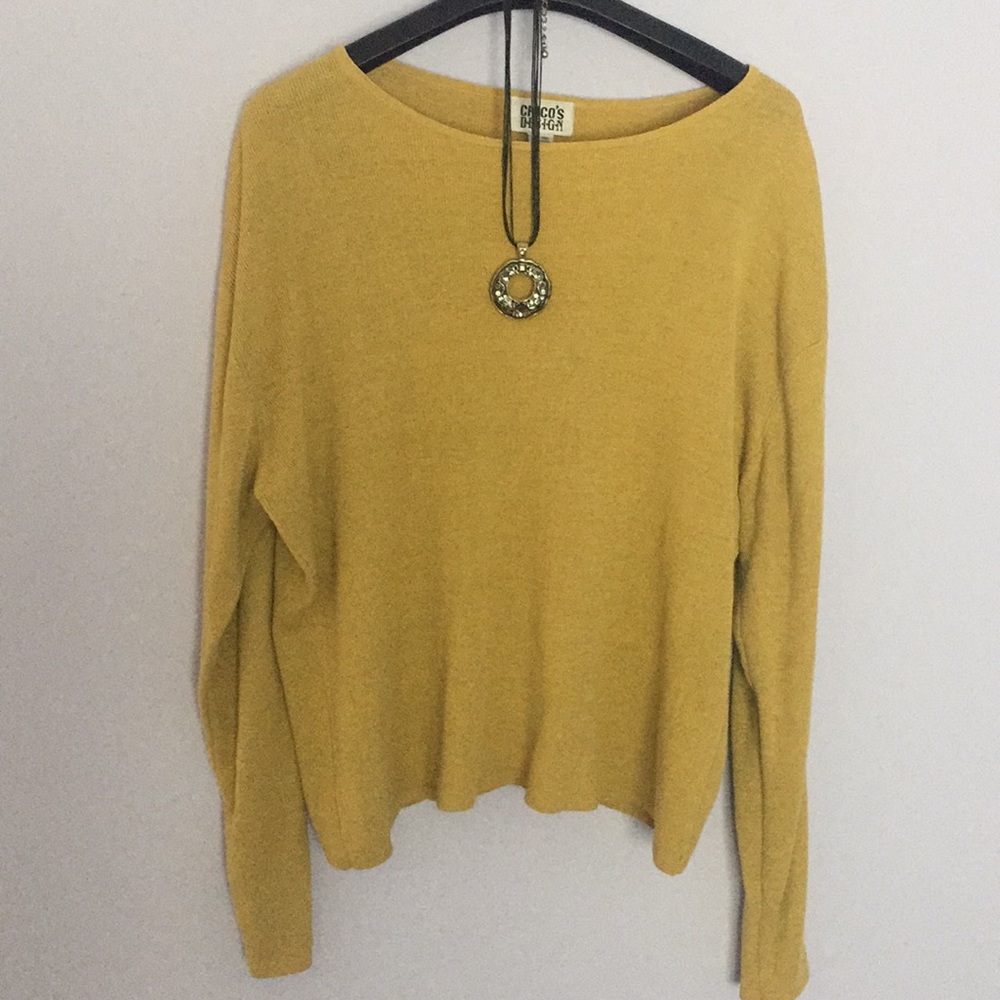 Chicos Green Sweater Size 3